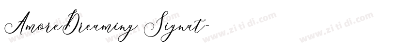AmoreDreaming Signat字体转换